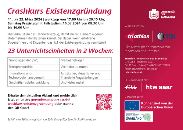 Crashkurs Existenzgr&uuml;ndung