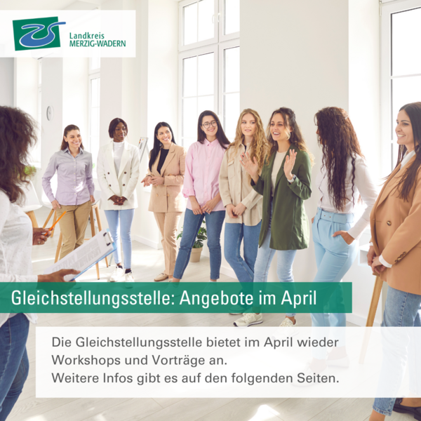 Seminarangebote der Gleichstellungsstelle im April