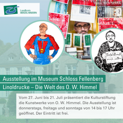 Museum Schloss Fellenberg zeigt die Ausstellung Linoldrucke - Die Welt des O. W. Himmel