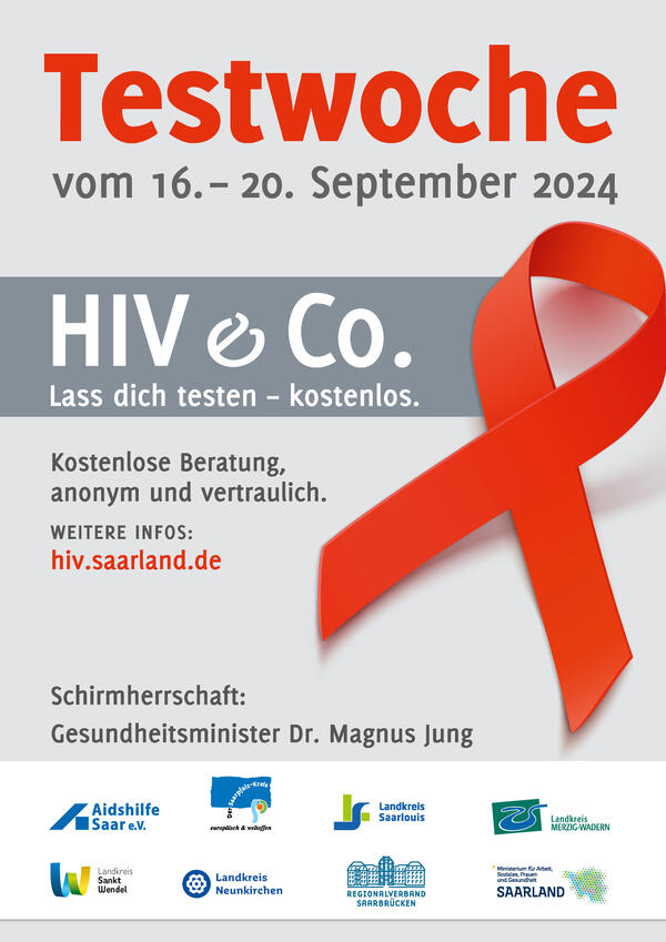 Testwoche HIV & Co. vom 16. bis 20. September