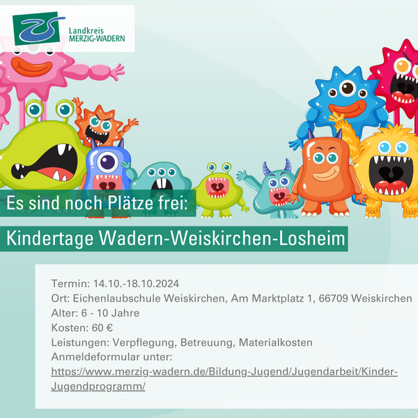 Monster-Alarm bei den Kindertagen Wadern-Weiskirchen-Losheim