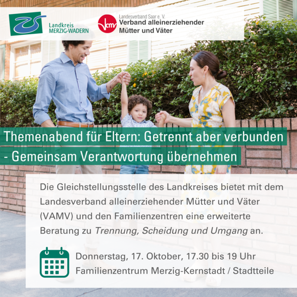 Themenabend f&uuml;r Eltern: Getrennt aber verbunden