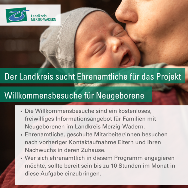 Willkommensbesuche f&uuml;r Neugeborene