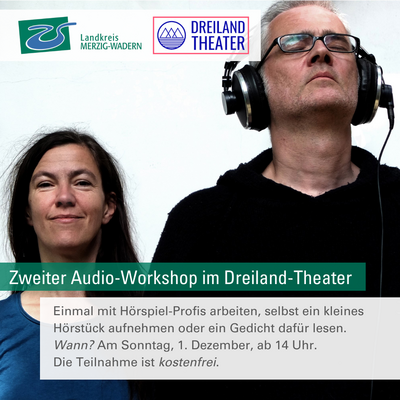 Zweiter Audio-Workshop im Dreiland-Theater in Wochern