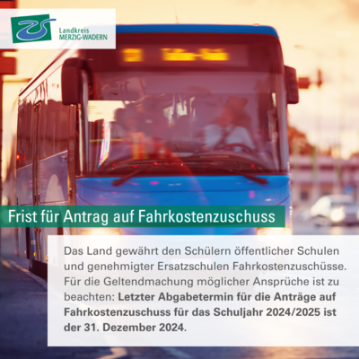 Fahrkostenzuschuss
