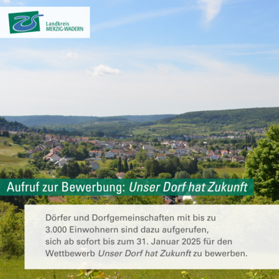 Aufruf: Unser Dorf hat Zukunft