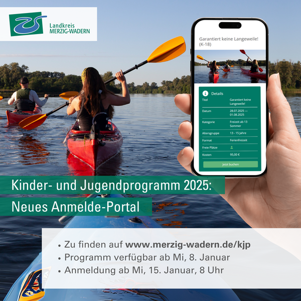 Digitales Anmeldeportal f&uuml;r das Kinder- und Jugendprogramm