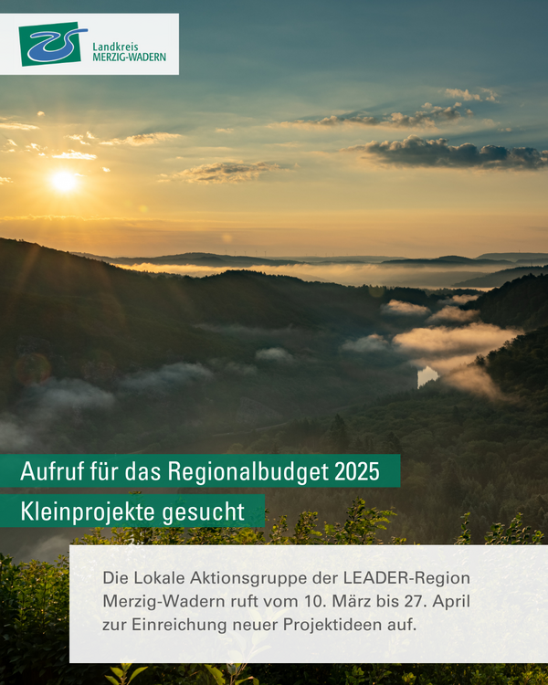 Regionalbudget 2025: Kleinprojekte gesucht 