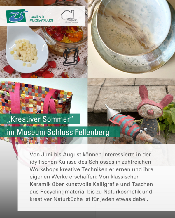 Kreativer Sommer im Museum Schloss Fellenberg