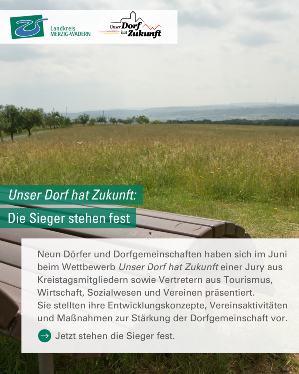 Bietzerberg gewinnt den Wettbewerb Unser Dorf hat Zukunft