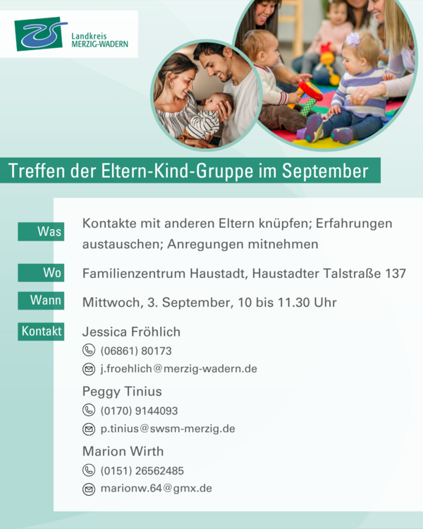 Eltern-Kind-Gruppe in der Gemeinde Beckingen