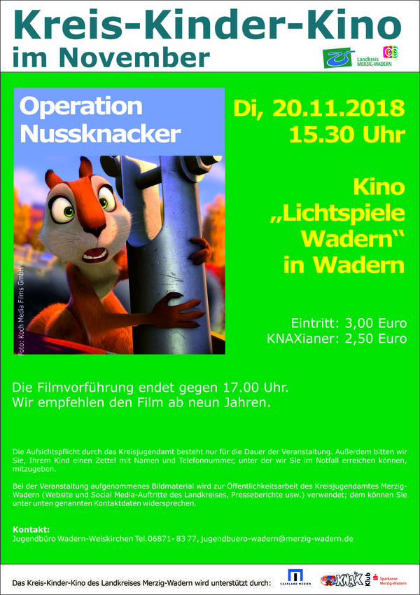 Kreis-Kinder-Kino in Wadern-November 2018