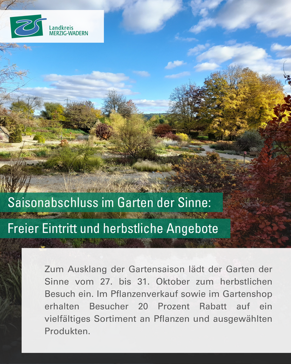 Saisonabschluss Garten der Sinne 2025