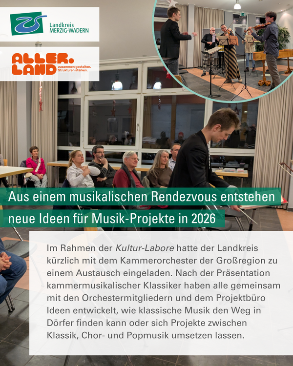 Aus einem musikalischen Rendezvous sind viele neue Ideen f&uuml;r Musik-Projekte in 2026 entstanden