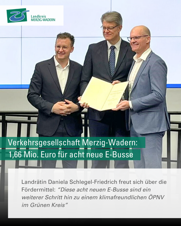 VMW erh&auml;lt F&ouml;rdermittel f&uuml;r E-Busse