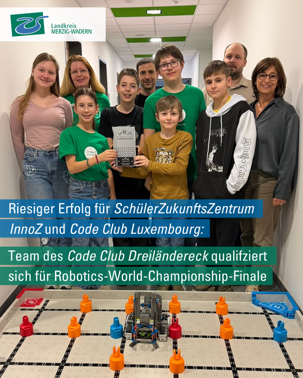 Sch&uuml;lerinnen und Sch&uuml;ler des Code Club Dreil&auml;ndereck qualifizieren sich f&uuml;r Robotics-World-Championship-Finale in den USA