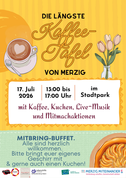 Die l&auml;ngste Kaffeetafel von Merzig