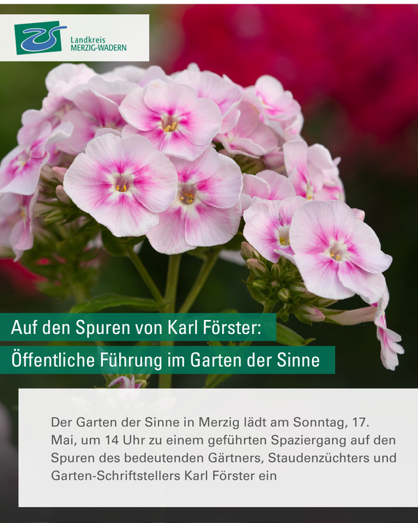 Garten der Sinne F&uuml;hrung Karl F&ouml;rster