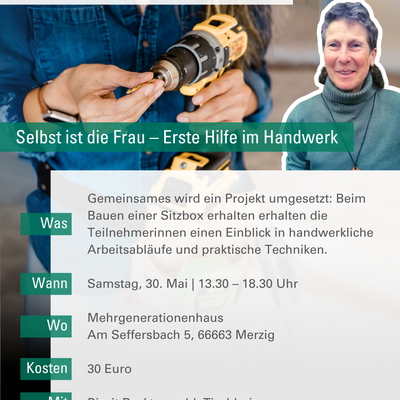 &raquo;Selbst ist die Frau - Erste Hilfe in Sachen Handwerk&laquo;