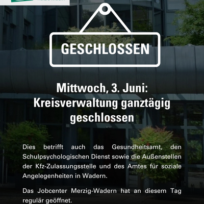 Schlie&szlig;tag 3. Juni 2026