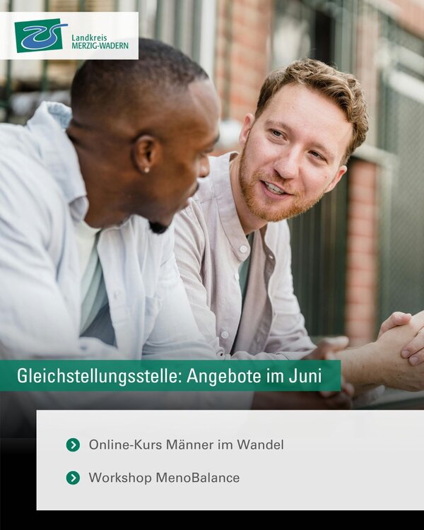 Seminarangebot der Gleichstellungsstelle im Juni: Online-Kurs &raquo;M&auml;nner im Wandel&laquo; und Workshop &raquo;MenoBalance&laquo;