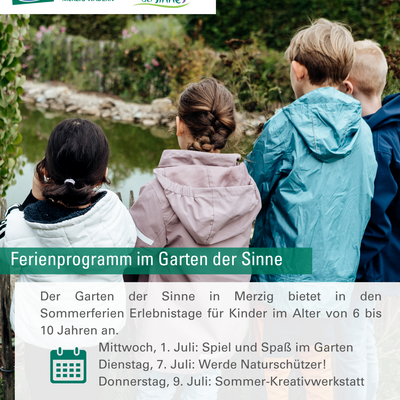Sommerferienprogramm im Garten der Sinne