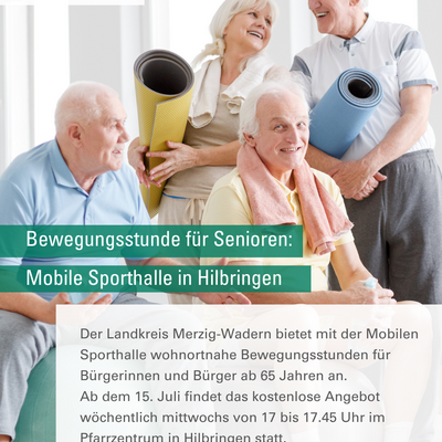 Mobile Sporthalle in Hilbringen