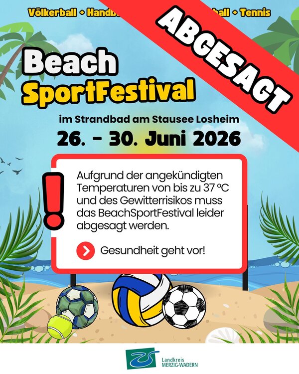 BeachSportFestival 2026 Absage