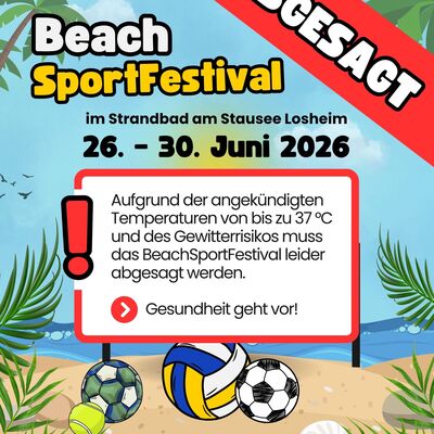 BeachSportFestival 2026 Absage