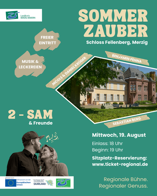 Sommerzauber am Schloss - Regionale B&uuml;hne. Regionaler Genuss.