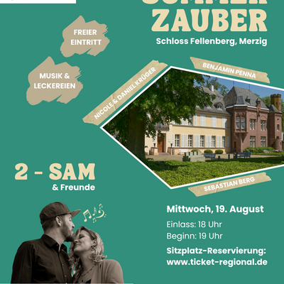 Sommerzauber am Schloss - Regionale B&uuml;hne. Regionaler Genuss.