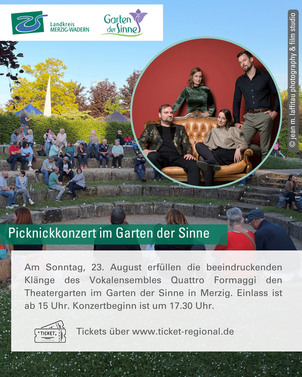 Picknickkonzert im Garten der Sinne
