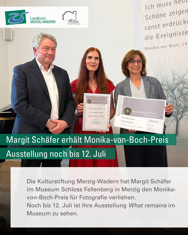 Margit Sch&auml;fer erh&auml;lt Monika-von-Boch-Preis