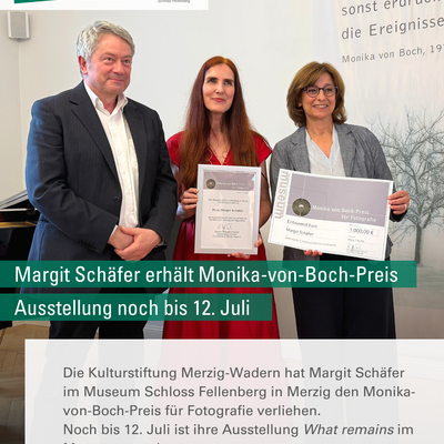 Margit Sch&auml;fer erh&auml;lt Monika-von-Boch-Preis