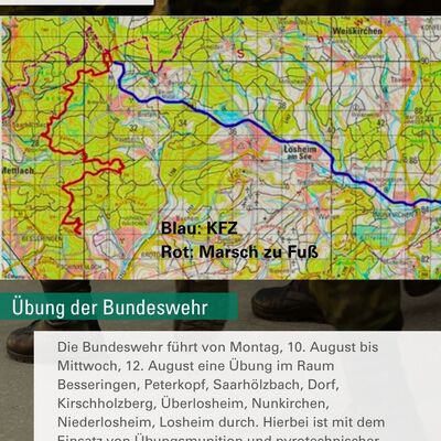 &Uuml;bung der Bundeswehr im August