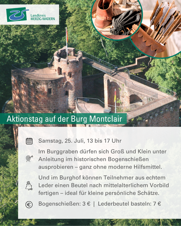 Burg Montclair l&auml;dt zum Aktionstag ein