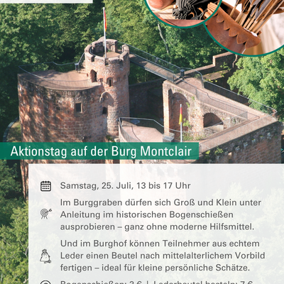 Burg Montclair l&auml;dt zum Aktionstag ein