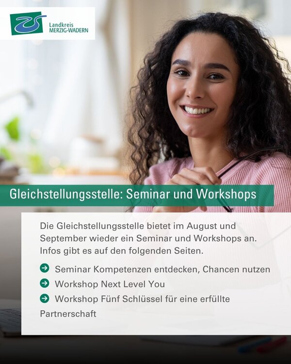 Angebote der Gleichstellungsstelle im August und September