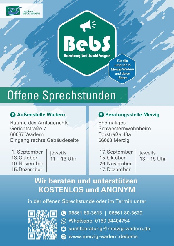 Neue Beratungstermine bei Suchtfragen