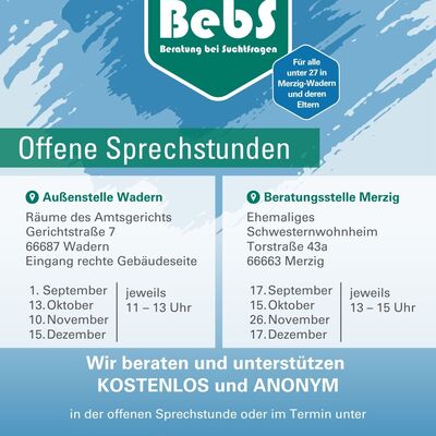 Neue Beratungstermine bei Suchtfragen