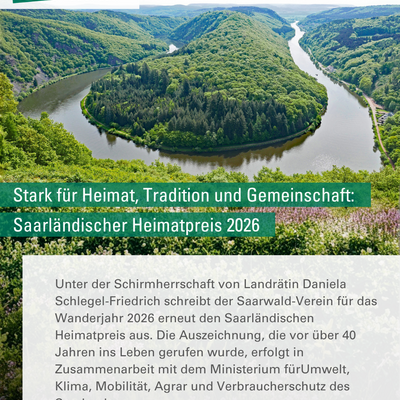 Saarl&auml;ndischer Heimatpreis 2026