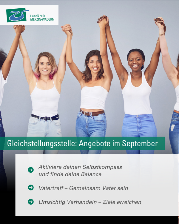 Seminarangebote der Gleichstellungsstelle im September