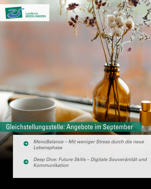 Seminarprogramm der Gleichstellungstelle im September