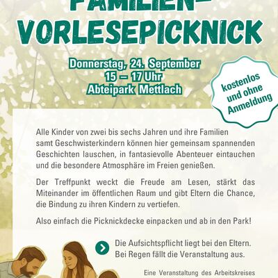 Vorlese-Picknick im Mettlacher Abteipark