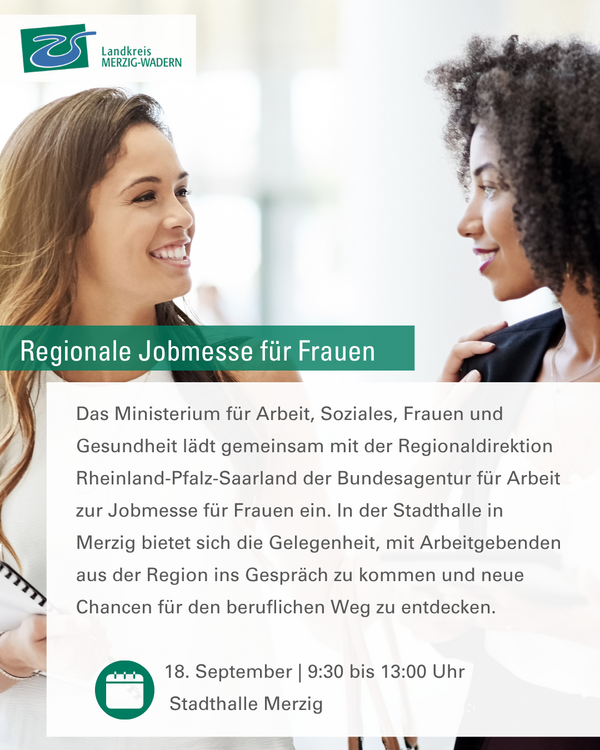 Regionale Jobmesse f&uuml;r Frauen
