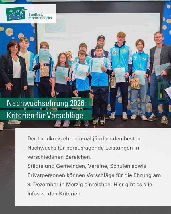 Nachwuchsehrung 2026