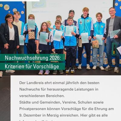 Nachwuchsehrung 2026