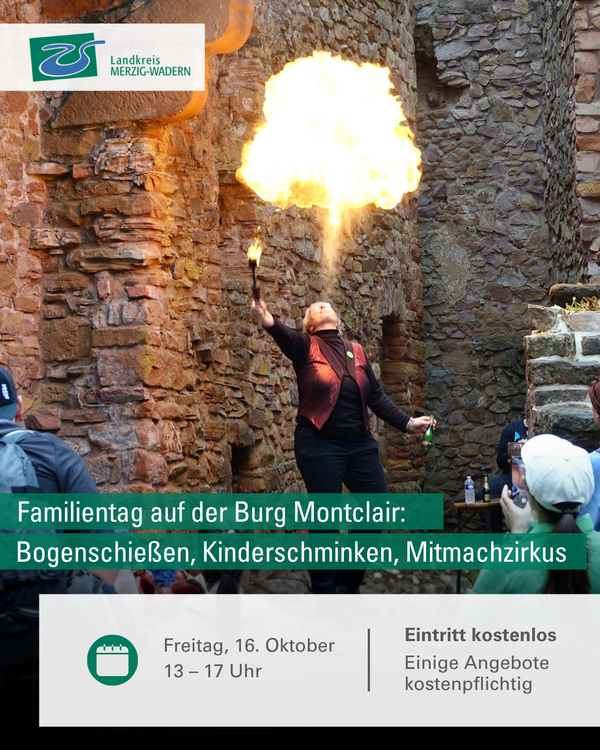 Familientag auf der Burg Montclair in den Herbstferien
