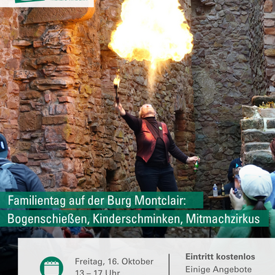 Familientag auf der Burg Montclair in den Herbstferien