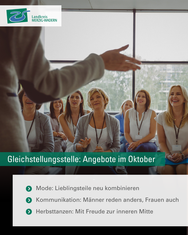 Seminarprogramm der Gleichstellungsstelle Oktober 2026